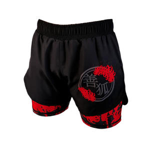 Pantalones Cortos de Boxeo Unisex Personalizados, Doble Capa, Entrenamiento, Spandex/Poliéster 100g, Impresión por Transferencia de Calor, Secado Rápido - Product Image 3