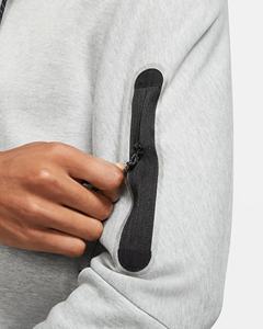 เสื้อฮู้ดน้ำหนักเบาแบบสวมหัวสีเทาอ่อนสำหรับผู้ชายปรับแต่งได้ - Product Image 4