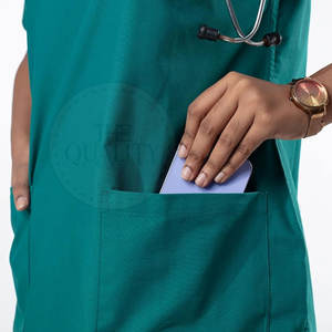 Uniforme médico tejido de algodón 100% de secado rápido hecho profesional diseño personalizado uso hospitalario Unisex - Product Image 6