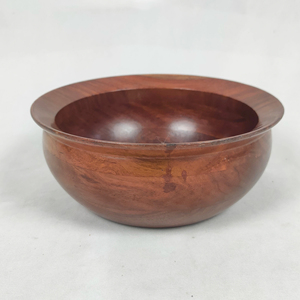 Bol en bois décoré de fleurs de cerisier en émail, fait main en Inde, à prix avantageux - Product Image 1