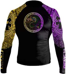 BJJ MMA Rash Guard Entraînement de gymnastique confortable Vêtements de performance athlétique pour les sports de combat Entraînement aux arts martiaux - Product Image 6