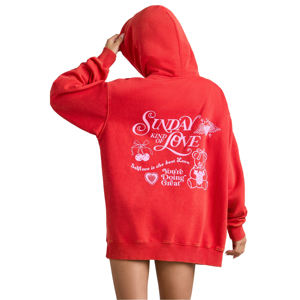 Sudadera con Capucha Extra Grande de Felpa Gruesa 100% Algodón Personalizada para Mujer, con Logotipo Frontal, Diseño Impreso en 3D Ecológico y Cómodo - Product Image 4