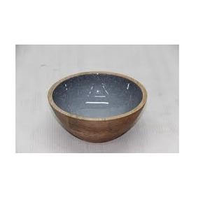 Bol de service en bois écologique, design moderne artisanal, bol profond décoratif pour fruits et salades, vaisselle de restaurant et d'hôtel, vente en gros - Product Image 1