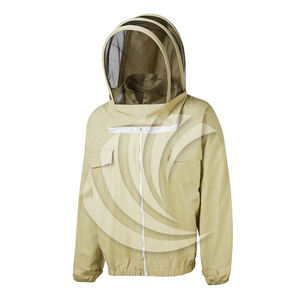 เสื้อแจ็คเก็ตเลี้ยงผึ้งแบบเต็มตัวสำหรับมืออาชีพ  ผ้าฝ้ายสั่งทำพิเศษ  สะท้อนแสงเพื่อความปลอดภัย  มีจำหน่าย - Product Image 3