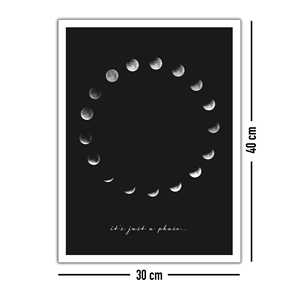 Impresión Artística de Fases de la Luna, Patrón de Naturaleza Muerta - Product Image 3