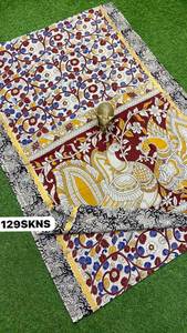 KALAMKARI NELLORE SEDA JARI BORDER SAREES CON BLUSA - Product Image 2