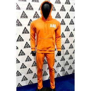 Survêtements personnalisés avec logo gratuit, ensemble de sweat-shirts en molleton français, sweat-shirts épais en coton lourd pour hommes, broderie, survêtements unisexes - Product Image 1