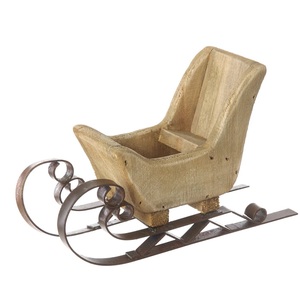 Trineo decorativo de madera para decoración navideña de diseño Simple con colores y tamaños personalizados con tamaños de 5x7,5x3 pulgadas - Product Image 6