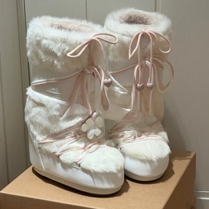 Bottes d'hiver unisexe 2026 de haute qualité, chaudes et tendance, avec fourrure épaisse, style décontracté et robuste pour la marche - Product Image 2