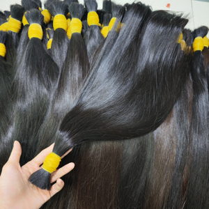 Cabello fino a granel de Venta caliente 100% extensiones de cabello humano vietnamita cutícula completa cabello crudo liso de alta calidad al por mayor 2025 - Product Image 1