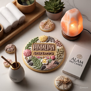 Juego de Lámparas de Sal del Himalaya Naturales Protegidas por GMP, Ecológicas, Hechas a Mano, con Cable Eléctrico, Bombilla, Cruz Feng Shui, Varios Tamaños, para el Hogar - Product Image 2