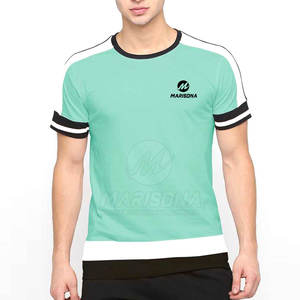 T-shirt de qualité supérieure pour hommes T-shirt léger T-shirt de couleur unie Vêtements décontractés Chemises pour adultes - Product Image 1