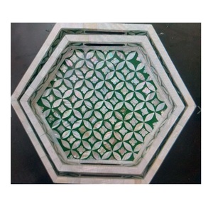 Plateau de service en bois sur mesure avec travail en nacre, vaisselle d'hôtel, haute demande, qualité en Inde - Product Image 3