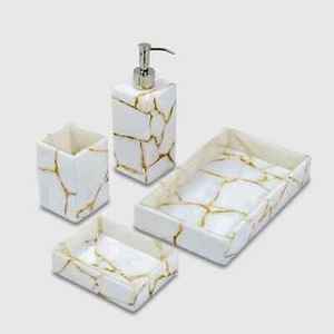 Petite organisation de salle de bain en résine à motif d'ange Modèle élégant pour la décoration de salle de bain - Product Image 3