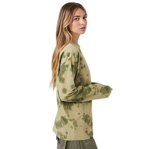 Camiseta de manga larga de algodón con Jersey personalizado para mujer, Camiseta de cuello redondo pesado, Camiseta de algodón 100% de secado rápido de dos tonos - Product Image 4