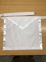 Tablier personnalisé de la franc-maçonnerie, brodé à la main, en tissu Cordura/Polyester, couleur personnalisée, rectangulaire 16x14 pouces