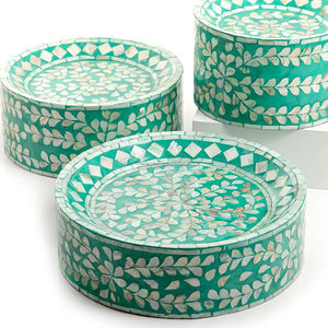 Gran oferta, bandeja de servicio de resina de perla madre de lujo, soporte de pastel acrílico personalizado, bandeja de Chocolate de Ramadán, REGALO EXCLUSIVO para el hogar - Product Image 3