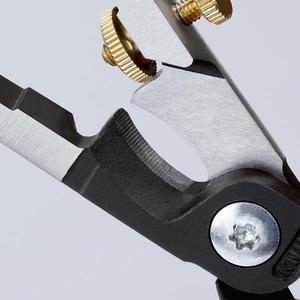 Alicates de aislamiento Knipex StriX con cortacables, cabezal pulido atramentizado negro, mangos y empuñaduras multicomponentes - Product Image 4