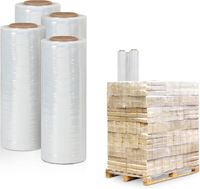 Film d'emballage de palette de barrière de rouleau d'emballage de PVC extensible du fabricant avec l'extensibilité pour l'emballage de sac de fermeture éclair de gelée