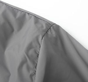 Nouvelle veste coupe-vent en toile pour homme, bouton en corne, veste bomber classique, col montant, logo sur le devant, streetwear - Product Image 4