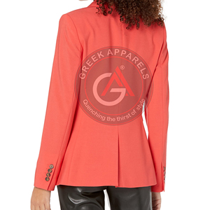 2023 vêtements de bureau décontractés pour femmes personnalisés nouvelle mode simple dames blazer prix de gros fabrication au Pakistan - Product Image 4