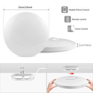 Plafonnier LED moderne Ultimate Home Aura avec contrôle vocal, capteur Wi-Fi et accès à distance éco-responsable - Product Image 3