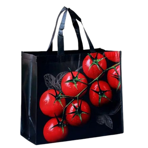 Fourre-tout non tissé à finition métallisée opulente Lamination argent et or bicolore Logo personnalisé Gaufrage Poignées renforcées - Product Image 5