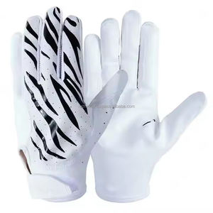 Gants de football américain personnalisés avec logo, paume adhérente, rembourrage de haute qualité - Product Image 2