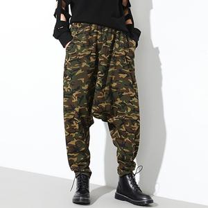 Bouffée Impression Broderie À La Mode Pantalon Goutte Crotchet Sarouel Taille Haute Baggy Extensible Surdimensionné Survêtement - Product Image 3