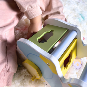 Eid Ramadan Gift, Juguete de aprendizaje de madera interactivo Símbolos islámicos Clasificador de formas - Product Image 3