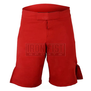Pantalones cortos de entrenamiento MMA profesionales Spandex resistente al desgarro con logotipo frontal para atletas Ropa de artes marciales - Product Image 2