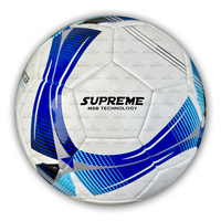 Ballon de football en PU durable de haute qualité avec logo personnalisé, vente en gros d'usine, haute rétention d'air, taille standard 5 pour le sport