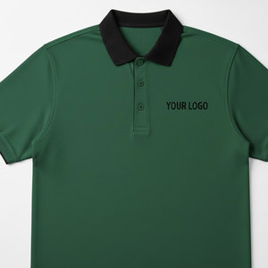 Polo Clásico de Punto Sólido con Abertura Lateral en el Dobladillo y Cuello Fijo para Uniformes Corporativos y Marca de Equipo - Product Image 3