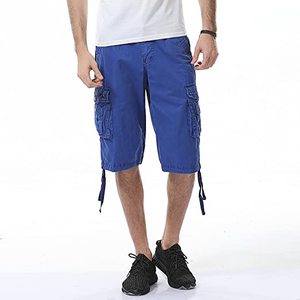 Ropa de entrenamiento de secado rápido para hombre, pantalones cortos tácticos de algodón para deporte, pantalones cortos de carga para fitness de verano - Product Image 3