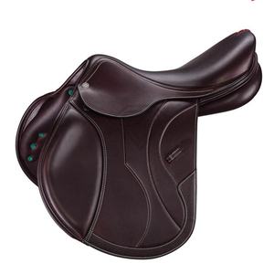 Silla de montar de cuero ajustable para rodeo, carreras de barriles o equitación de sendero, construcción ligera con correas de estribo duraderas - Product Image 5