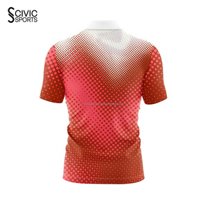 Camisetas 100% poliéster nailon lujo seda mancha camisetas hombres Boxy Fit botón arriba abajo camisa de bolos - Product Image 2