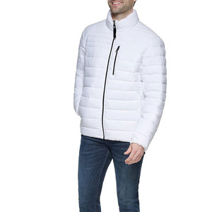 Custom Women's Stylish Knitted Texture Puffer <b>Jacket</b> Stand <b>Collar</b> Zipper Design Fashion Winter Outwear top quality - Product Image 4