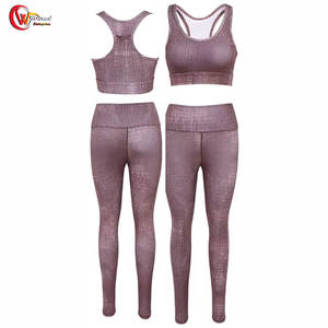 Vêtements professionnels de service OEM ensemble de yoga grande taille pour femmes ensemble de yoga respirant personnalisé pour femmes - Product Image 4