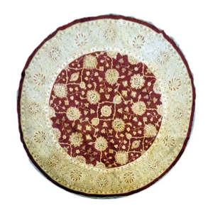 Tapis de Peshawar et de Khotan noué à la main, unique en son genre, 10' x 10' Pes_Kho_253 - Product Image 1