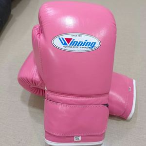 Gants de boxe professionnels en cuir haute performance - Fermeture à lacets Respirant Imperméable Séchage rapide Personnalisable Adulte - Product Image 4