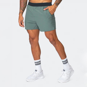 Pantalones Cortos Deportivos de Verano para Hombre, Ecológicos, Servicio OEM Personalizado, Transpirables, de Cintura Alta con Bolsillos para Correr y Hacer Ejercicio - Product Image 5