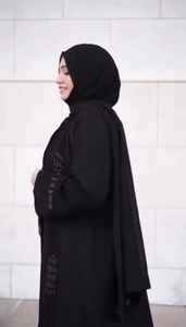 Robes de Dubaï traditionnelles formelles élégantes et modestes pour femmes Zardozi brodé à la main respirant Abayas de travail musulman traditionnel - Product Image 2