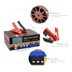 Cargador de Batería Universal para Auto de 12v 24v con Pantalla, Conector y Pinza de Terminales - Arrancador de Emergencia - Product Image 4