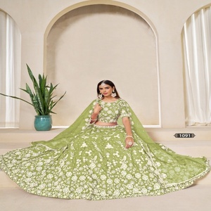 Organza de mariage avec broderie Lehenga Choli Fabricant et fournisseur de Surat au taux le plus bas - Product Image 1