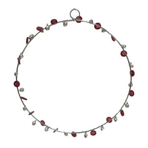 Fer fait main/perles suspendus coeur tenture murale décoration nickelage pour la décoration de noël personnalisé en vrac - Product Image 1