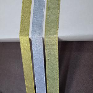 Export Quality Metallic <b>Tissue</b> Ribbon Golden Silver Wholesale Ribbon DIY crafts ribbon Trimming Quality Metallic Silver Galloon - Product Image 3