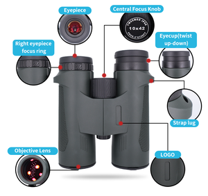 새로운 고품질 방수 야외 쌍안경 BAK7 FMC HD 12X50 휴대용 전문 장거리 망원경 쌍안경 - Product Image 5