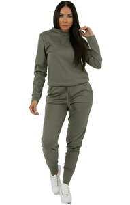 Chándal de mujer hecho a medida OEM de alta calidad con logotipo personalizado e impresión, utilizado para entrenamiento o ejercicio en el gimnasio para mujeres. - Product Image 3