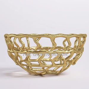 Bol de service moderne pour la maison Hôtel Restaurant Bol à fruits décor Couleur argent Bol décoratif en métal au design moderne - Product Image 6