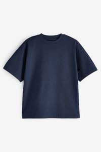 T-shirt à manches courtes en coton épais 230g pour hommes T-shirt à manches courtes en pur coton ample de couleur unie - Product Image 3